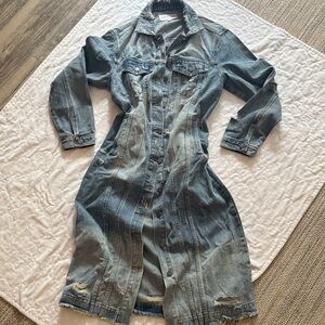 Denim Longline Jacket